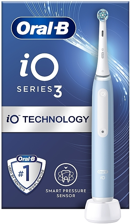 Електрична зубна щітка, голуба - Oral-B iO Series 3