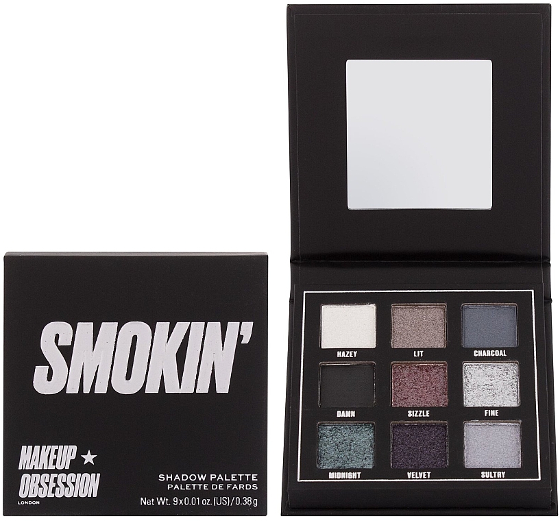 Палетка теней для век - Makeup Obsession Smokin — фото N1