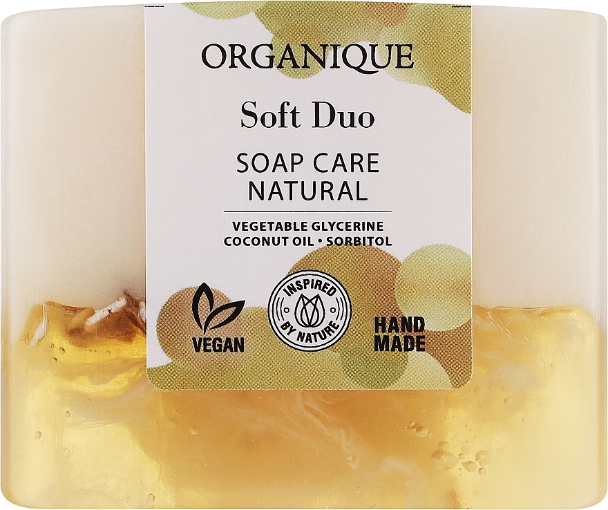Натуральное питательное мыло - Organique Soap Care Natural Soft Duo — фото N1