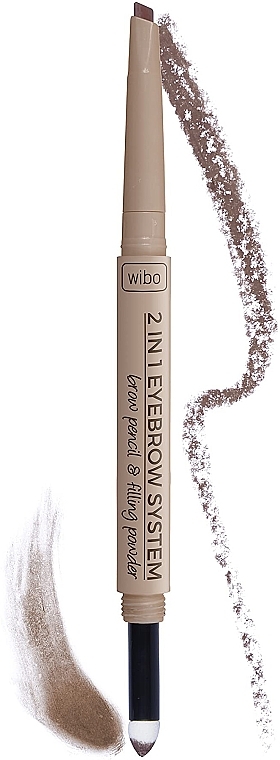 Олівець для брів - Wibo 2in1 Eyebrow System — фото N4