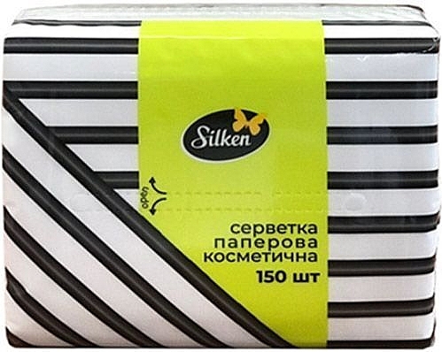 Серветки паперові, 33x33 "Mini Loft" 2 шари - Silken — фото N1