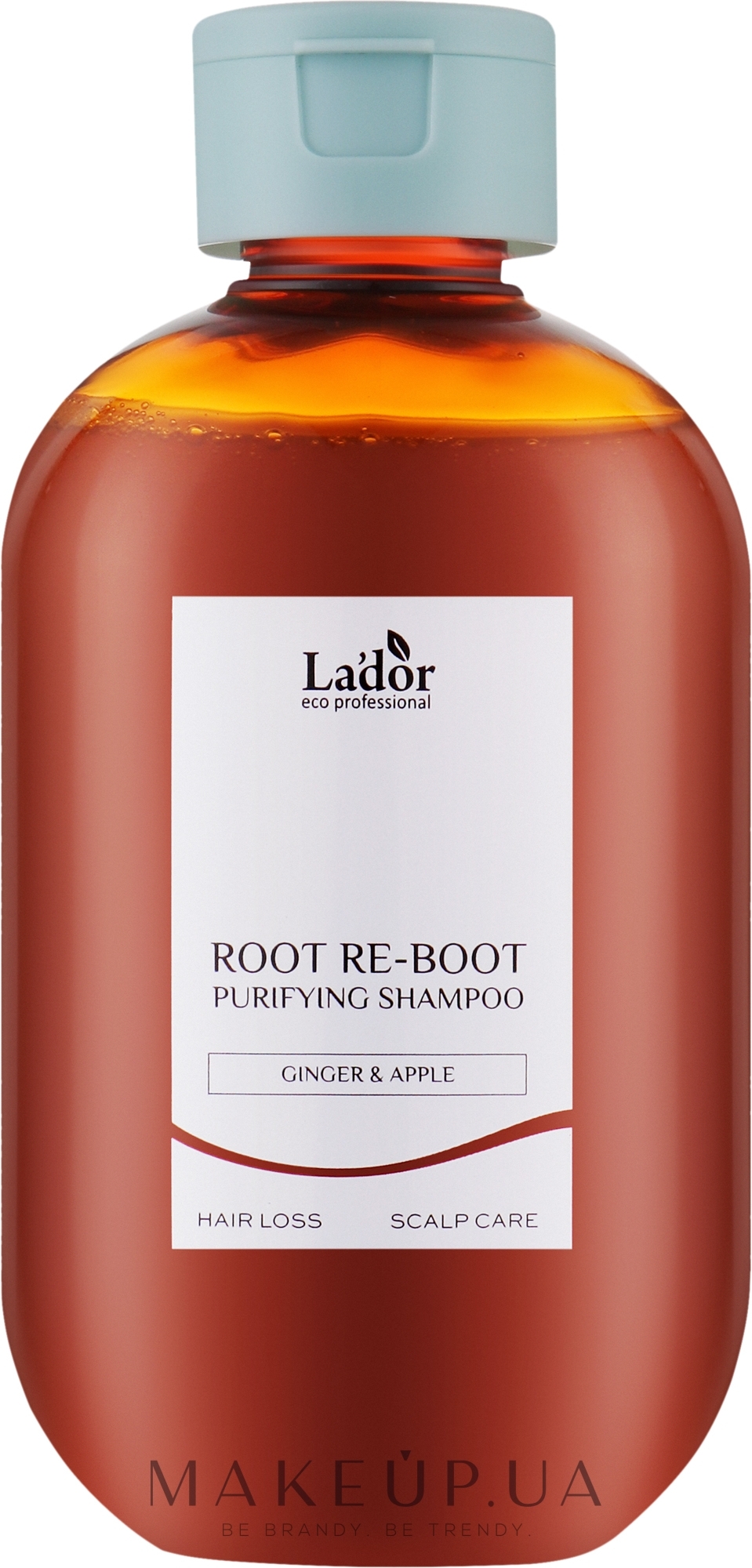 Шампунь для волос с имбирем и яблоком - La'dor Root Re-Boot Purifying Shampoo Ginger & Apple — фото 300ml