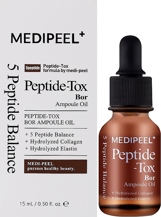 Масло для лица - Medi Peel Peptide-Tox Bor Ampoule Oil — фото N2