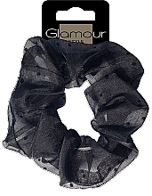 Парфумерія, косметика Резинка для волосся, 417678, чорна - Glamour