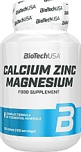 Харчова добавка "Цинк + Магній" - BiotechUSA Calcium Zinc Magnesium — фото N1