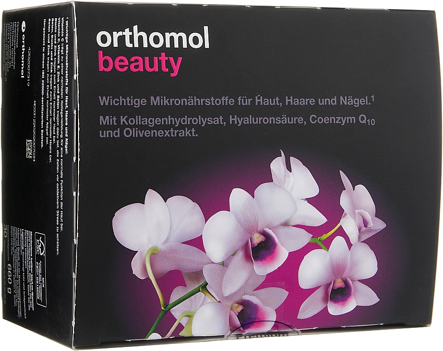 Вітаміни для шкіри й волосся, флакон - Orthomol Beauty — фото N1