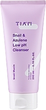 Слабкокислотний гель для вмивання - Tiam Snail & Azulene Low pH Cleanser — фото N1