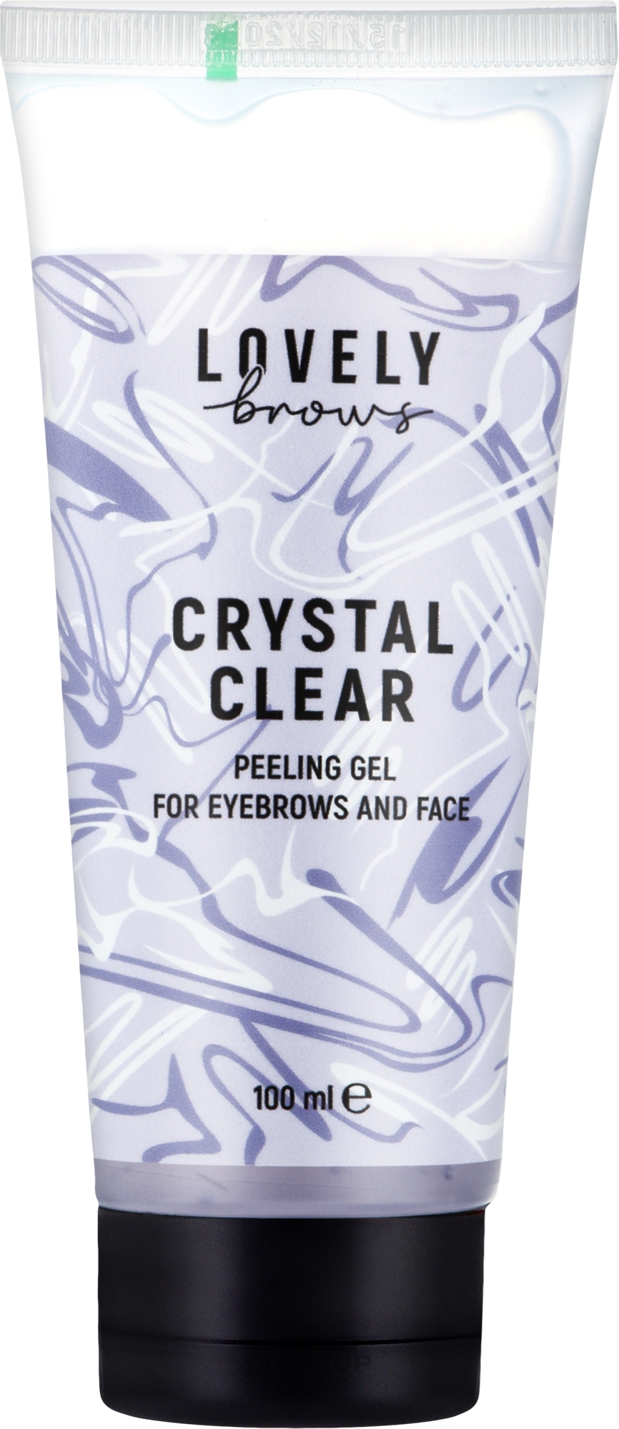 Пилинг-скатка для бровей и лица - Lovely Brows Crystal Clear Peeling Gel For Eyebrows And Face — фото 100ml
