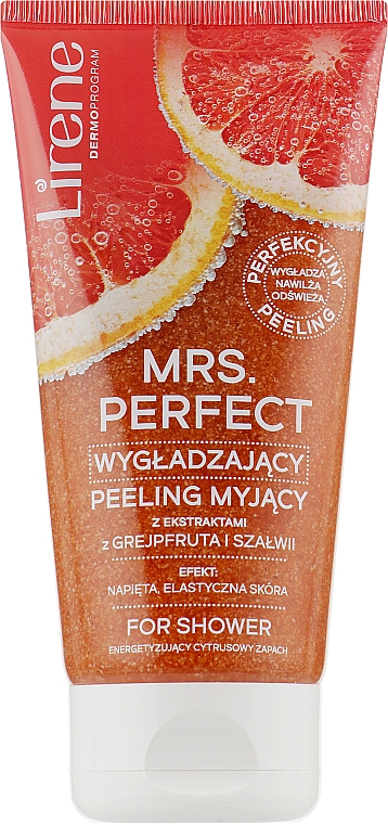 Разглаживающий пилинг с экстрактами грейпфрута и шалфея - Lirene Mrs. Perfect Peeling