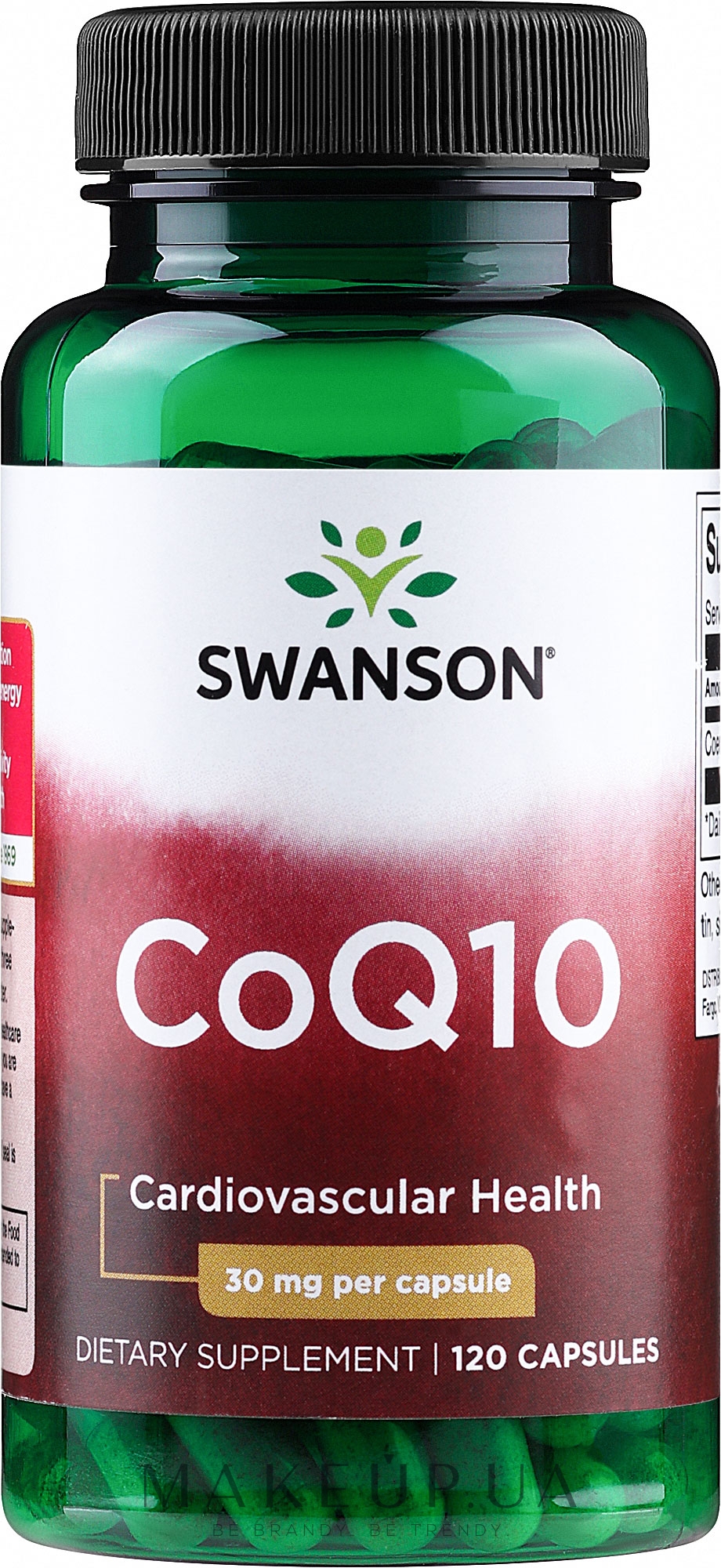 Харчова добавка "Коензим Q10", 30 мг - Swanson CoQ10 — фото 120шт