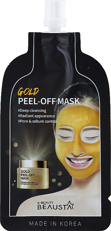 Обновляющая маска для лица - Beausta Gold Peel Off Mask — фото N1