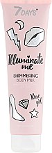 Парфумерія, косметика Мерехтливе молочко для тіла - 7 Days Illuminate Me Shimmering Body Milk