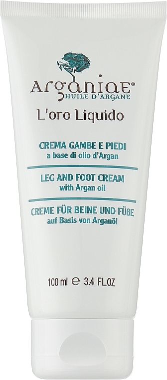 Увлажняющий защитный крем для ног с аргановым маслом - Arganiae Foot & Leg Cream with Argan Oil — фото N1