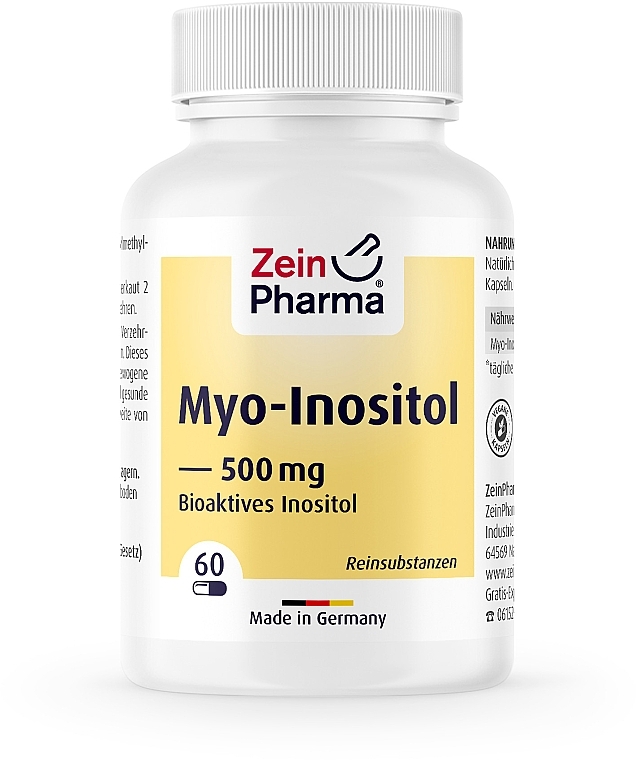 Харчова добавка "Міо-Іноситол" 500 мг - ZeinPharma Myo-Inositol — фото N4