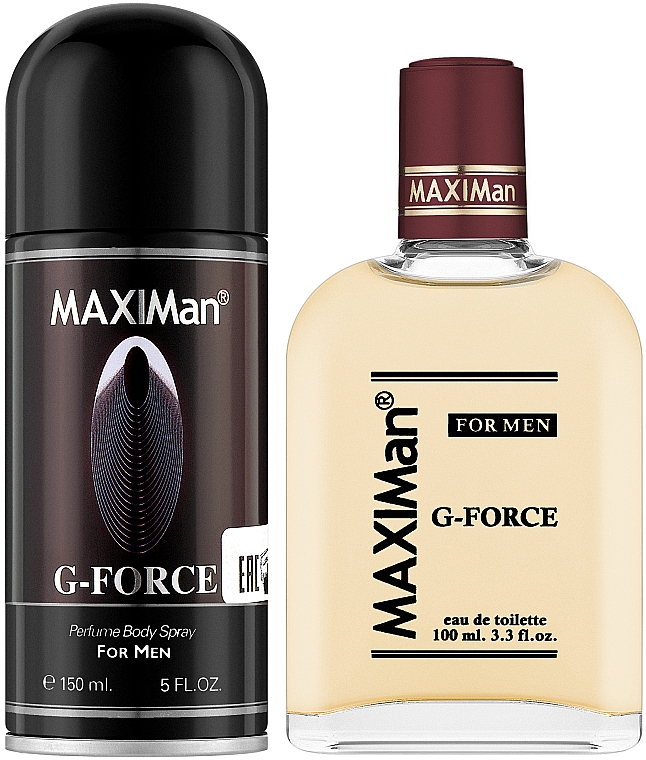 Aroma Parfume Maximan G-Force - Набір (edt/100ml + deo/spray/150ml) — фото N1