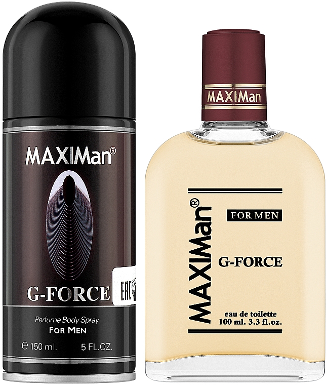 Aroma Parfume Maximan G-Force - Набор (edt/100ml + deo/spray/150ml) — фото N1