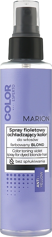 Спрей тонирующий для нейтрализации желтизны волос оттенков блонд - Marion Color Toning Violet Spray For Dyed Blonde Hair