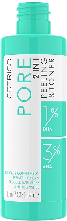 Тоник для отшелушивания кожи - Catrice Pore 2in1 Peeling & Toner — фото N2