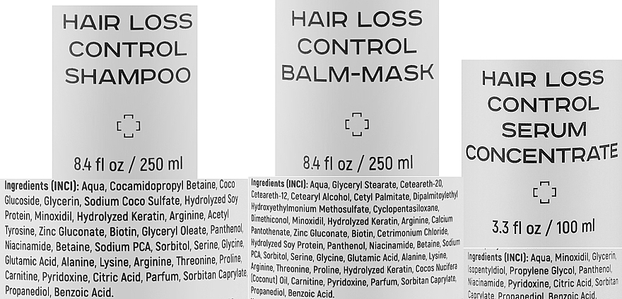 Набір - Yucos Hair Loss Control (shm/250ml + balm/mask/250ml + serum/100ml) — фото N5