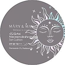 Сонцезахисний крем-кушон з пантенолом - Mary & May Niacinamide Pathenol Sun Cushion SPF 50+ PA++++ — фото N1