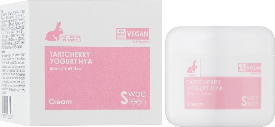 Крем для обличчя з керамідами, гіалуроновою кислотою і вишнею - Sweeteen Tartcherry Yogurt HYA Cream — фото N3