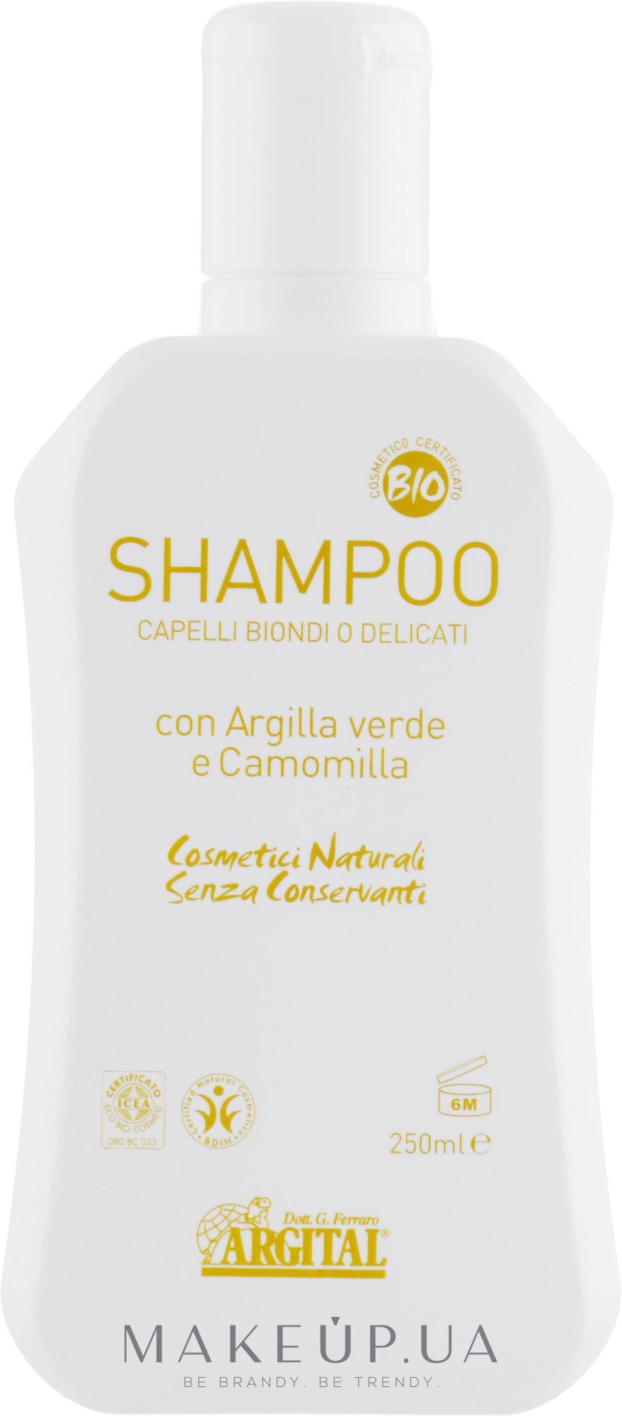 Шампунь для світлого волосся - Argital Shampoo For Blonde Hair — фото 250ml