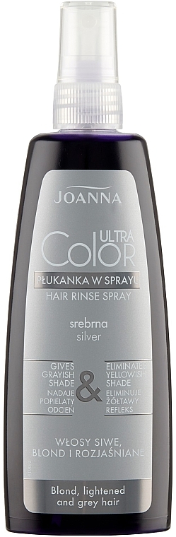Спрей-ополаскиватель для осветлённых и седых волос-серебряный - Joanna Ultra Color System — фото N3