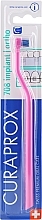 Монопучкова зубна щітка "Single CS 708", рожево-синя - Curaprox — фото N1