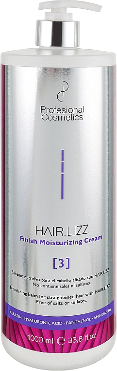 Маска для волосся - Profesional Cosmetics HAIR.LIZZ Finish Moistuizing Cream — фото N1