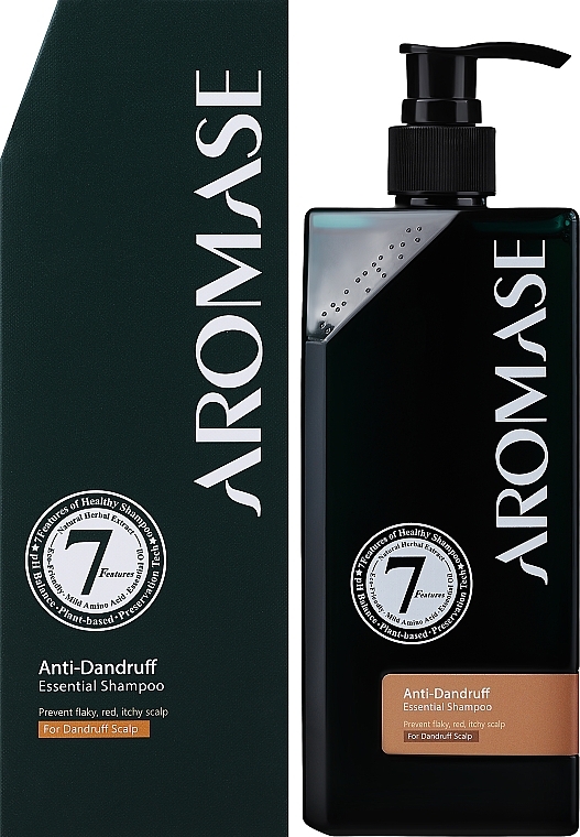 Шампунь против перхоти для всех типов волос с эфирным маслом - Aromase Anti-Itchy And Dermatitis Essential Shampoo — фото N4