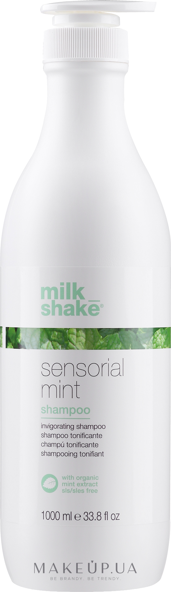 Бодрящий шампунь для волос - Milk Shake Sensorial Mint Shampoo — фото 1000ml