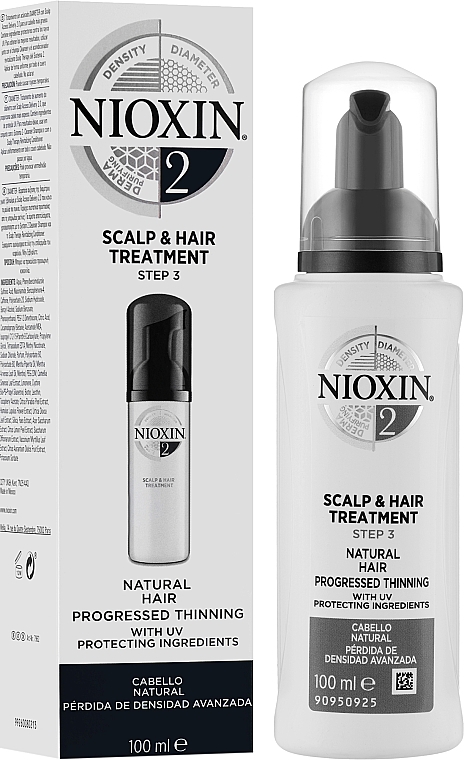 Питательная маска для волос - Nioxin Thinning Hair System 2 Scalp & Hair Treatment — фото N2