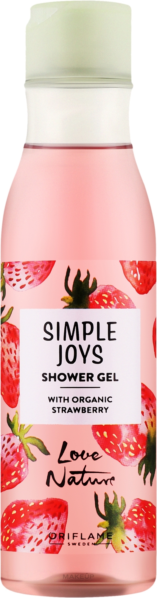 Гель для душа с органической клубникой - Oriflame Love Nature Simple Joys Shower Gel — фото 250ml