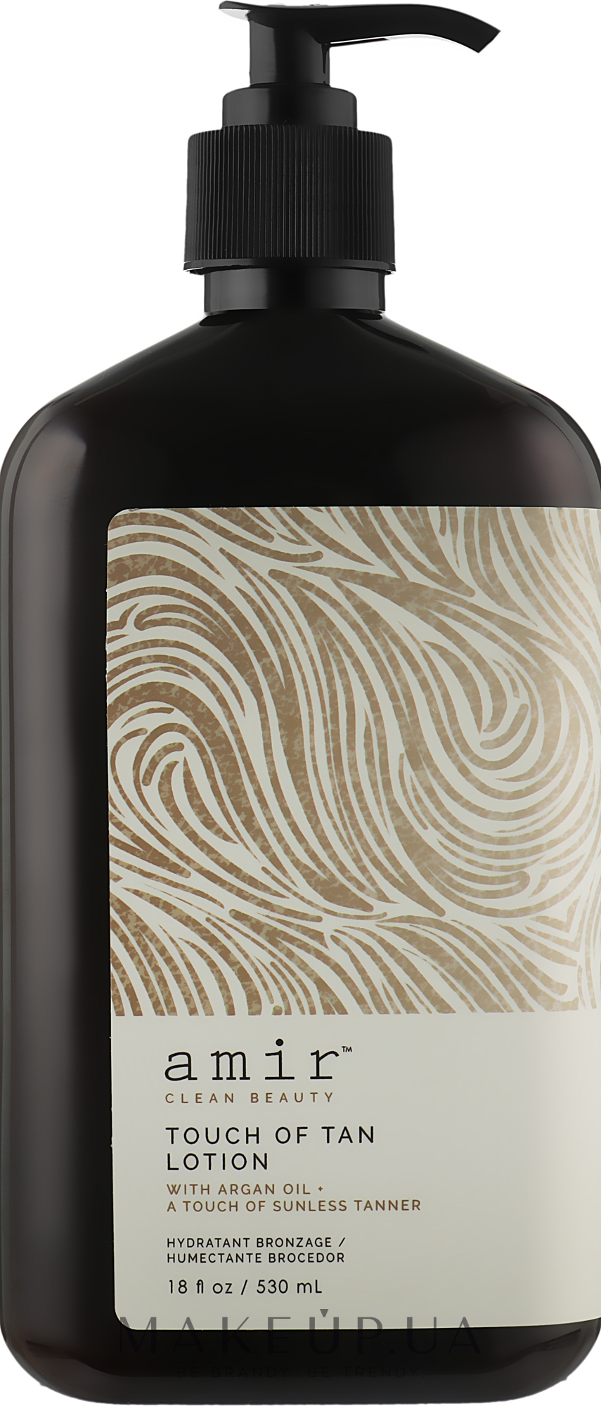 Бронзирующее молочко с легким автозагаром - Amir Clean Beauty Touch Of Tan Lotion With Argan Oil — фото 530ml