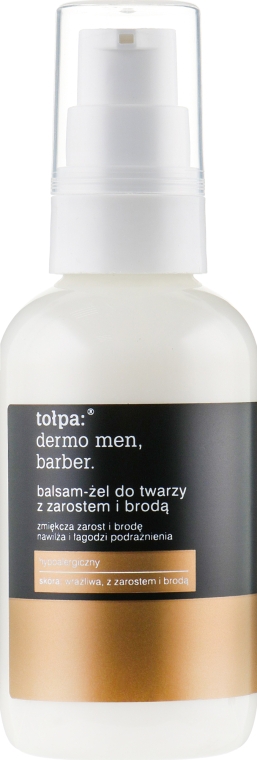 Бальзам-гель перукарський для шкіри обличчя і бороди - Tolpa Dermo Men Barber — фото N2