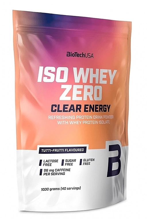 Протеин "Тутти-фрутти" - BioTechUSA ISO Whey Zero Clear Energy Tutti-Frutti — фото N1