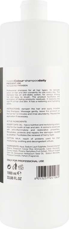 Ежедневный шампунь для волос - Trendy Hair Invisible Color Daily Shampoo — фото N2