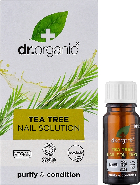 Средство для ногтей с чайным деревом - Dr. Organic Bioactive Skincare Tea Tree Nail Solution — фото N2