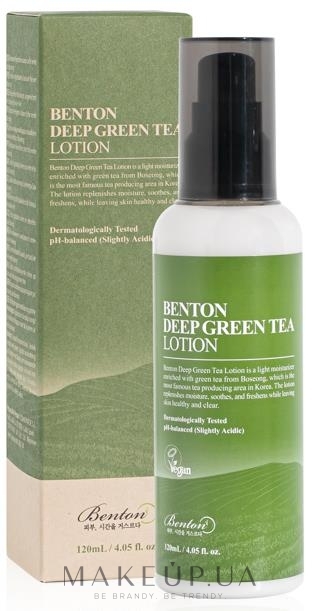 Зволожувальний лосьйон з зеленим чаєм - Benton Deep Green Tea Lotion — фото 120ml