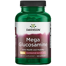 Парфумерія, косметика Дієтична добавка "Мега глюкозамін" 750мг, 120 шт. - Swanson Mega Glucosamine Glucosamine Sulfate