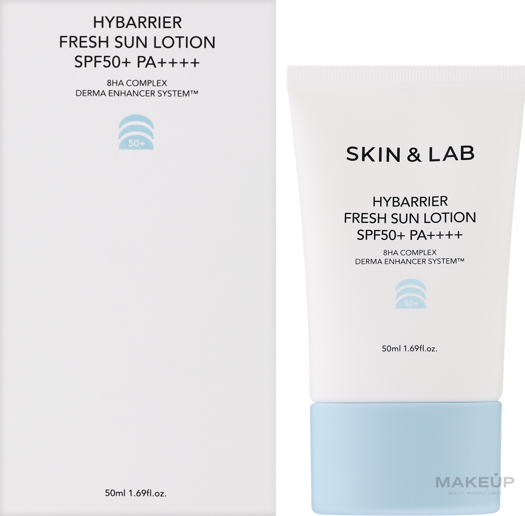 Сонцезахисний лосьйон для обличчя - Skin&Lab Hybarrier Fresh Sun Lotion SPF 50+ PA++++ — фото 50ml