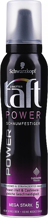 Пена-мусс для волос "Power. Нежность кашемира", мегафиксация 5 - Taft Cashmere Power 5 — фото N3