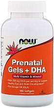 Витамины для беременных с рыбьим жиром - Now Foods Prenatal Gels + DHA — фото N3