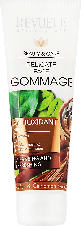 Нежный гоммаж для лица - Revuele Delicate Face Gommage with Cafeine, Cosmetic Clay And Cinnamon Extract