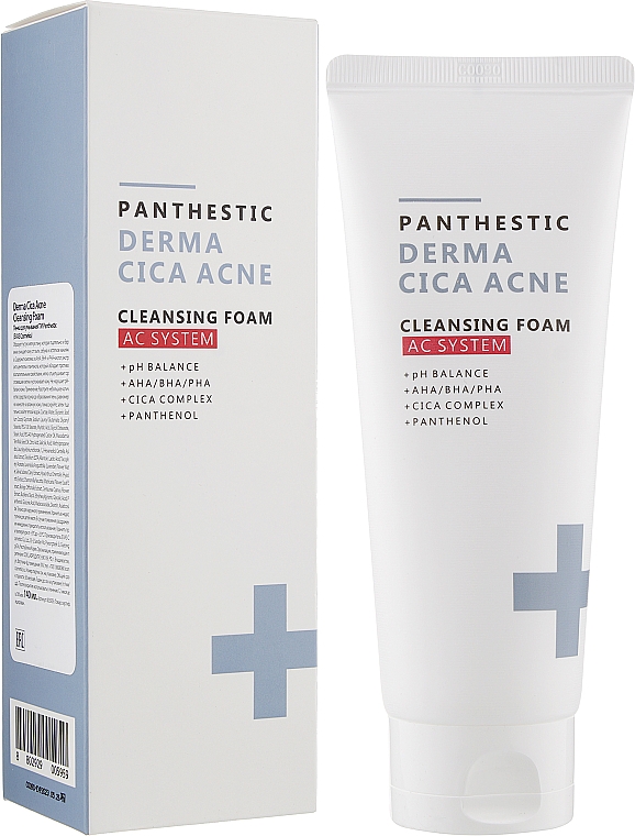 Пенка для умывания для лица - Panthestic Derma Cica Acne Cleansing Foam — фото N2