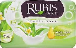 Мило "Алое вера" у паперовій упаковці - Rubis Care Aloe Vera Beauty Soap — фото N1