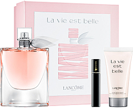 Духи, Парфюмерия, косметика Lancome La Vie Est Belle - Набор (edp/100ml + b/lot/50ml+mascara/2ml)