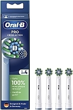 Парфумерія, косметика Змінна насадка для електричної зубної щітки, 4 шт. - Oral-B Pro Cross Action White