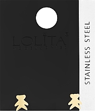 Духи, Парфюмерия, косметика Серьги женские, мишки, золотистые - Lolita Accessories