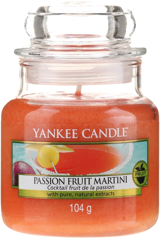 Свеча в стеклянной банке - Yankee Candle Passion Fruit Martini — фото N3
